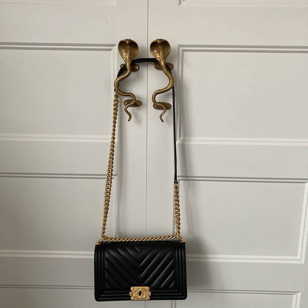 Chanel Caviar Lambskin Medium Boy Flap Bag
